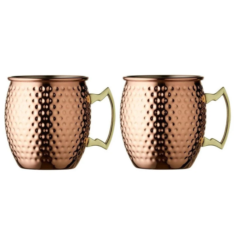 Kubki z uszkiem Moscow 550 ml 2 sztuki miedź