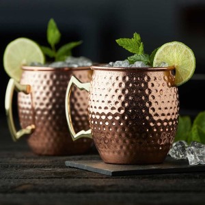 Kubki z uszkiem Moscow 550 ml 2 sztuki miedź