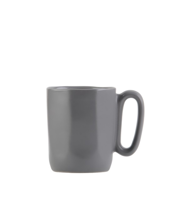 Dwa kubki ceramiczne z uszkiem 80 ml Fuori szare