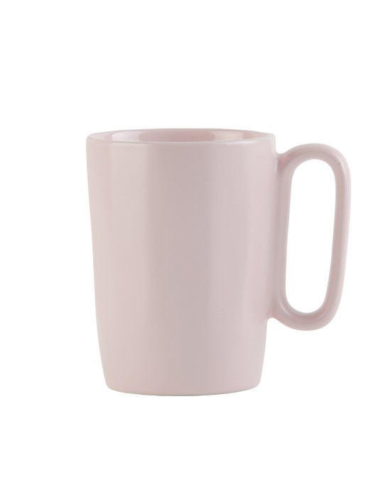 Dwa kubki ceramiczne z uszkiem 250 ml Fuori rożowe