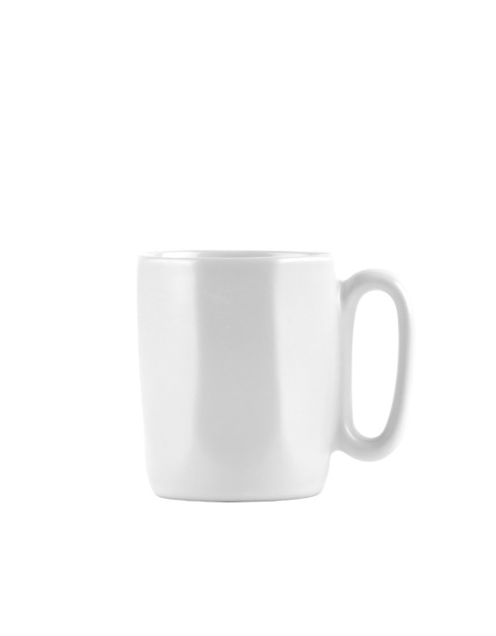 Dwa kubki ceramiczne z uszkiem 80 ml Fuori białe