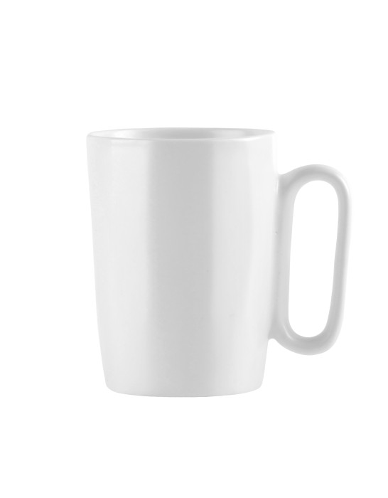 Dwa kubki ceramiczne z uszkiem 250 ml Fuori białe