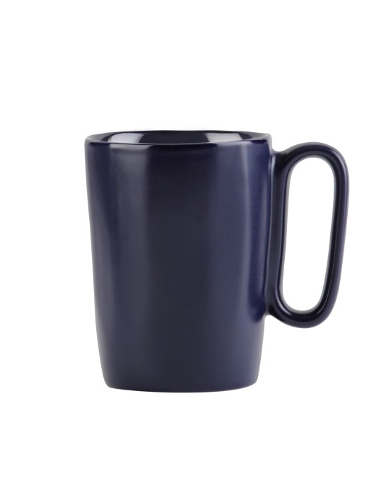 Dwa kubki ceramiczne z uszkiem 250 ml Fuori granatowe