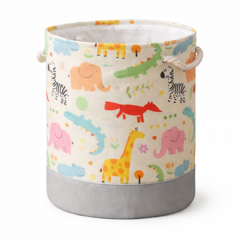 Pojemnik na zabawki kosz, worek na pranie, organizer zwierzątka 40x35cm