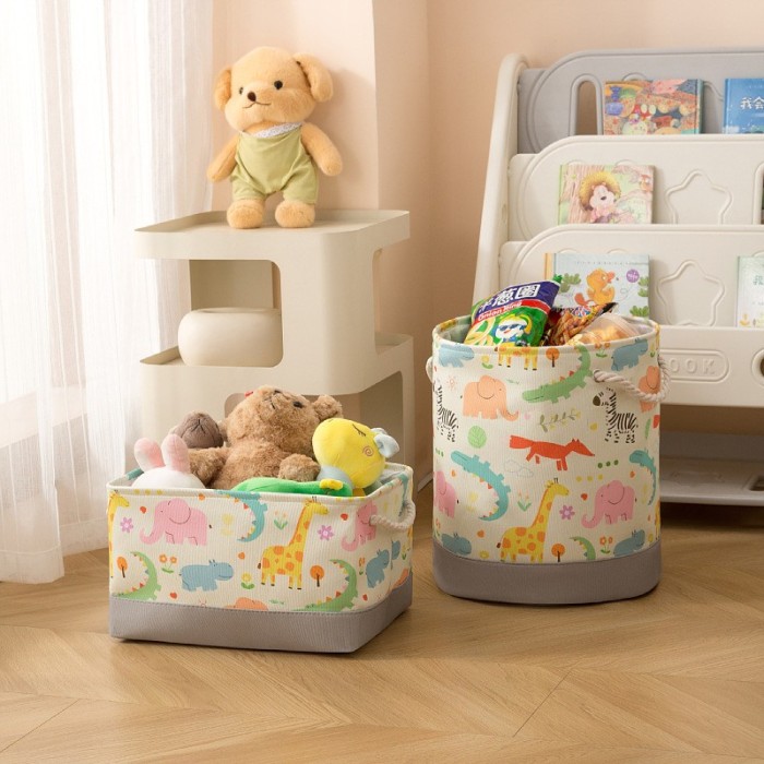 Pojemnik na zabawki kosz, worek na pranie, organizer zwierzątka 40x35cm