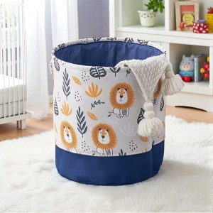 Pojemnik na zabawki kosz, worek na pranie, organizer lwy 40x35cm