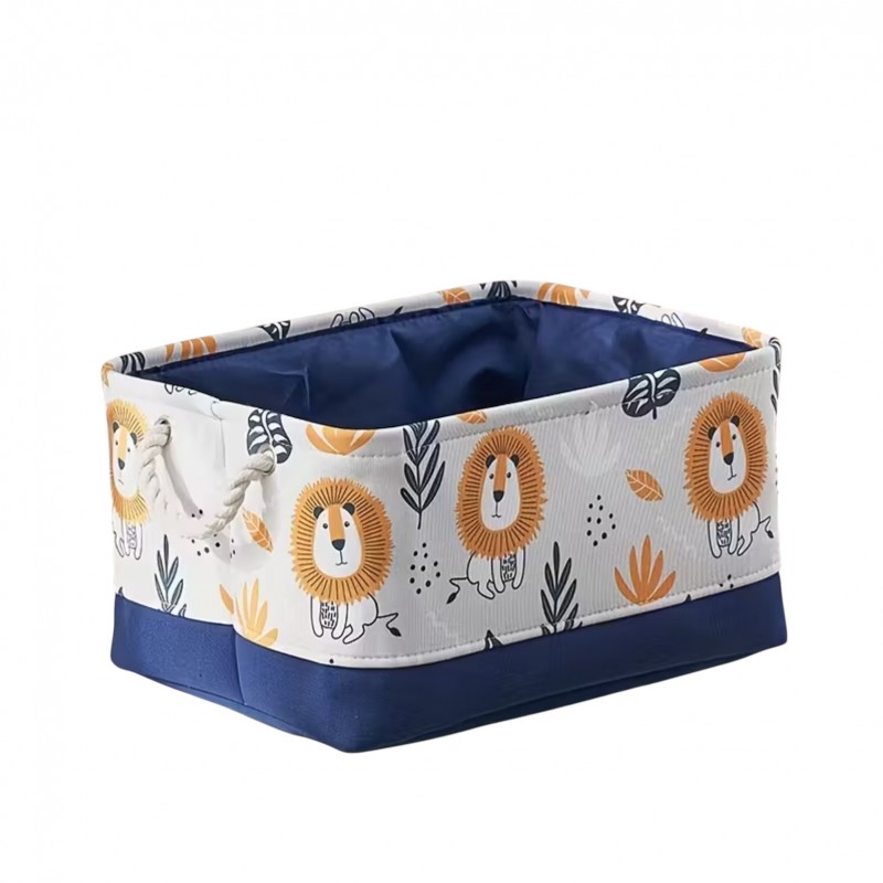 Pojemnik na zabawki kosz, organizer lwy 30x40x22cm