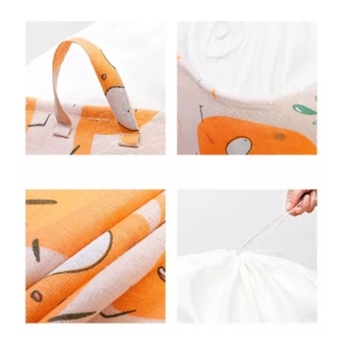 Pojemnik na zabawki kosz, worek na pranie 50x40x45 cm