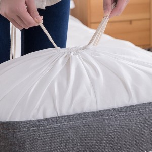 Pojemnik na zabawki kosz, worek na pranie ze ściągaczem 50x40x50 cm