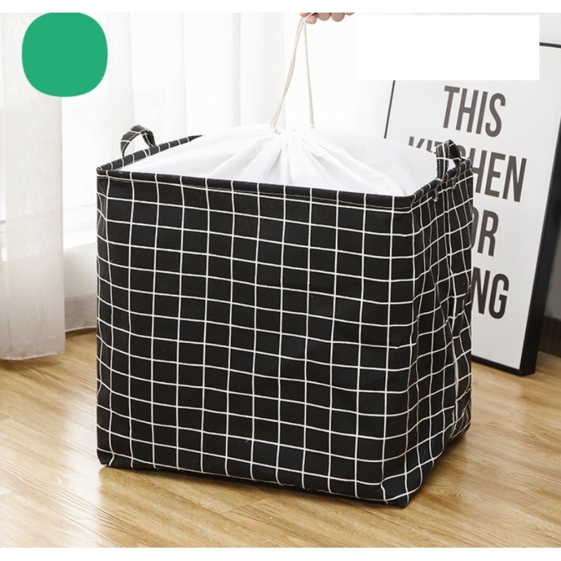 Pojemnik na zabawki kosz, worek na pranie ze ściągaczem 50x40x50 cm