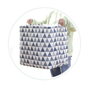 Pojemnik na zabawki kosz, worek na pranie ze ściągaczem 50x40x50 cm