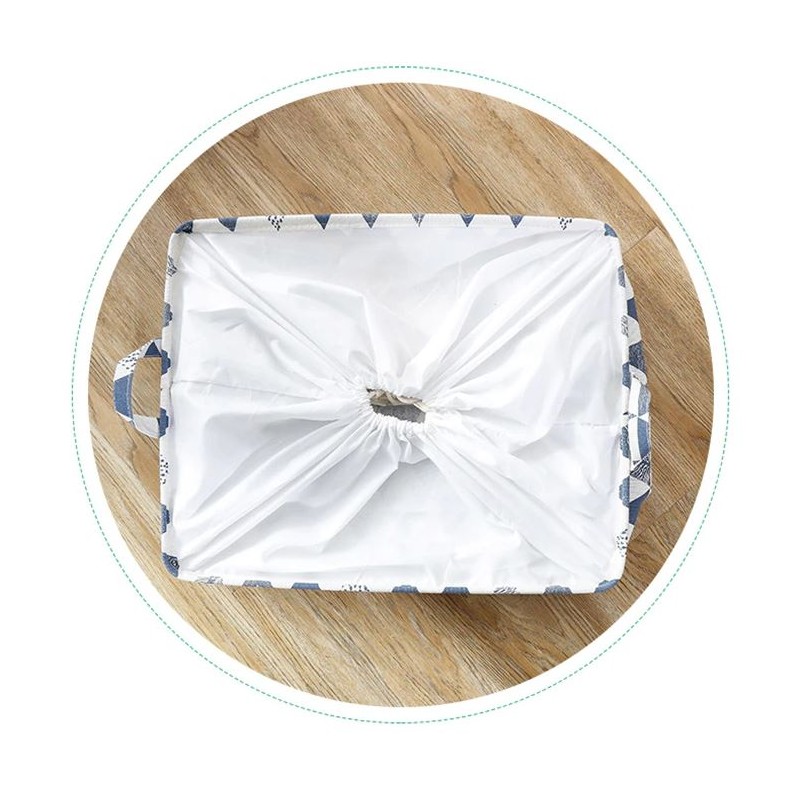 Pojemnik na zabawki kosz, worek na pranie ze ściągaczem 50x40x50 cm