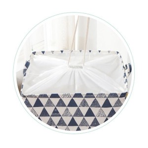 Pojemnik na zabawki kosz, worek na pranie ze ściągaczem 50x40x50 cm