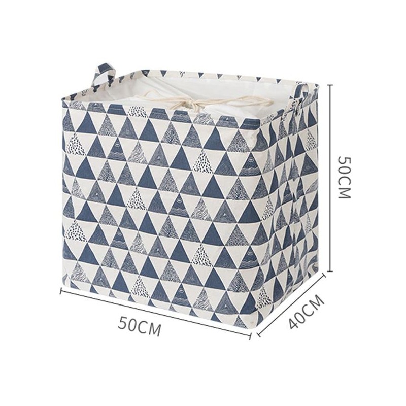 Pojemnik na zabawki kosz, worek na pranie ze ściągaczem 50x40x50 cm