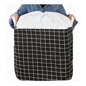 Pojemnik na zabawki kosz, worek na pranie ze ściągaczem 50x40x50 cm