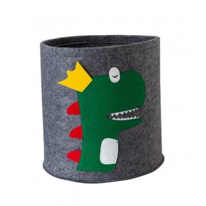 Pojemnik na zabawki kosz, worek na pranie FILCOWY 35x35 cm