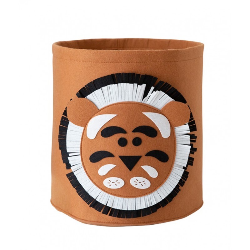 Pojemnik na zabawki kosz, worek na pranie FILCOWY 35x35 cm