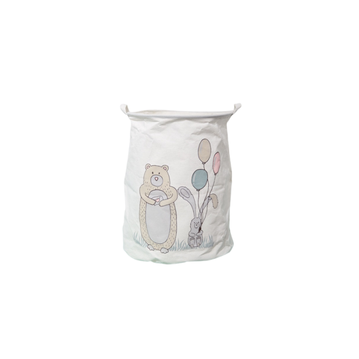 Pojemnik na zabawki kosz, worek na pranie MIŚ 35x45 cm
