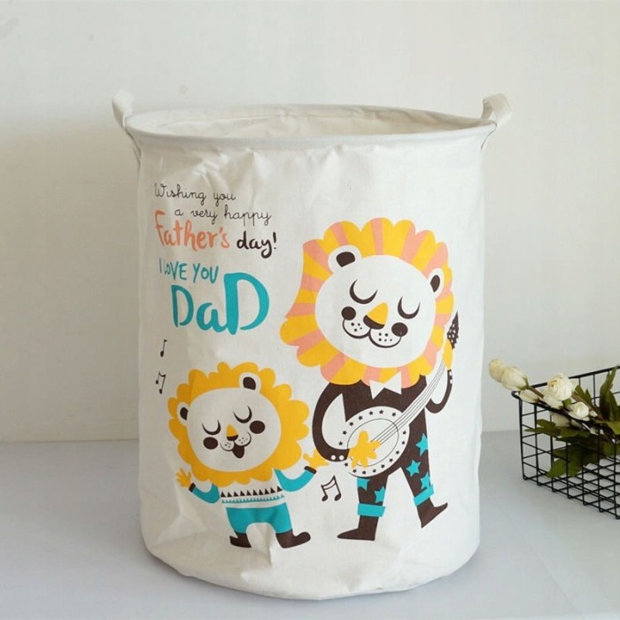 Pojemnik na zabawki kosz, worek na pranie LWY 35x45 cm