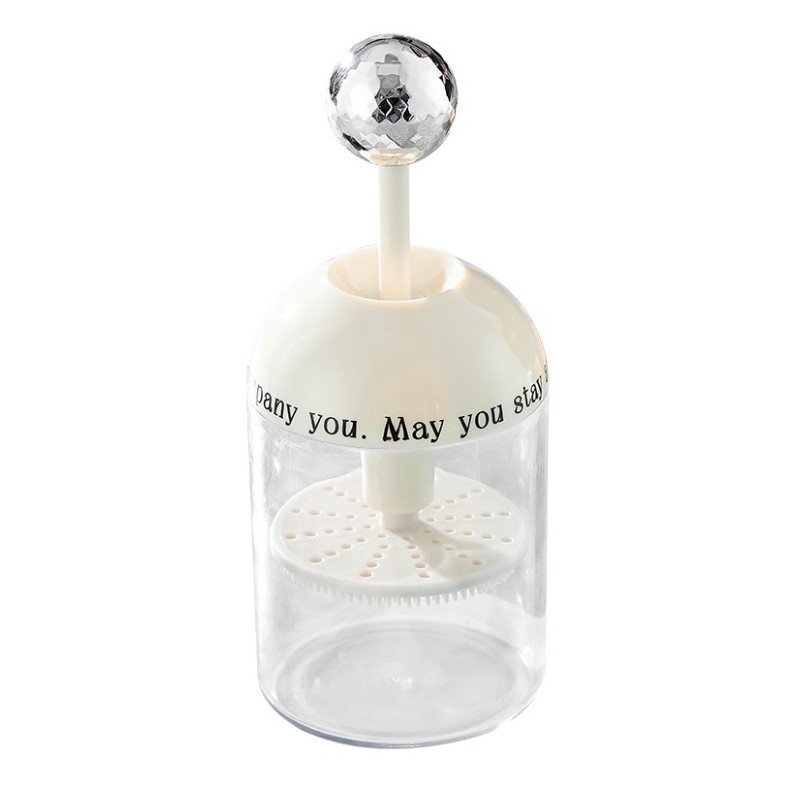 Pojemnik do spieniania kosmetyków, elegancka biel