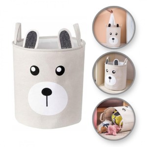 Organizer, pojemnik na zabawki, kosz na pranie MIS 40 x 33 cm beż 43L