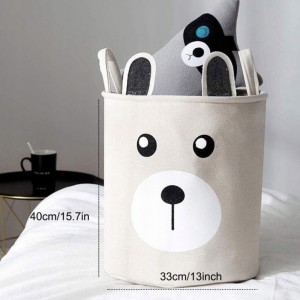 Organizer, pojemnik na zabawki, kosz na pranie MIS 40 x 33 cm beż 43L