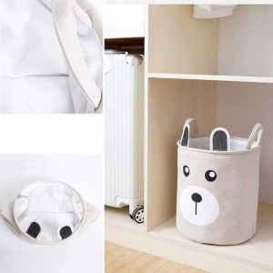 Organizer, pojemnik na zabawki, kosz na pranie MIS 40 x 33 cm beż 43L