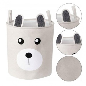 Organizer, pojemnik na zabawki, kosz na pranie MIS 40 x 33 cm beż 43L