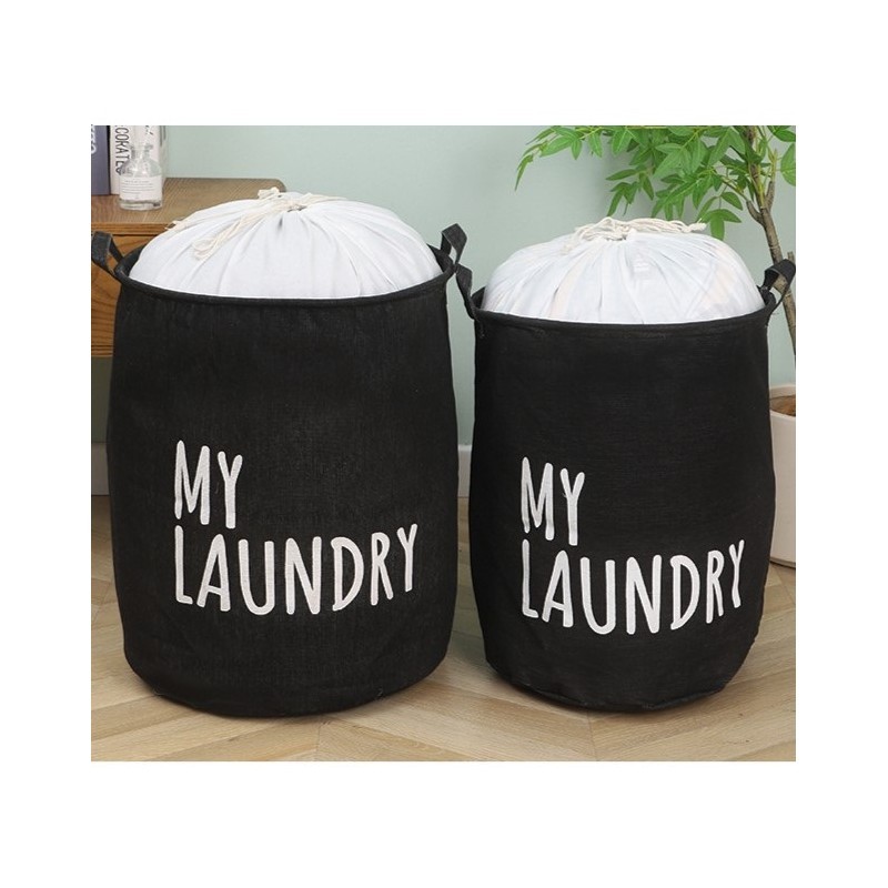 Organizer, pojemnik na zabawki, kosz na pranie 40 x 50 cm czarny