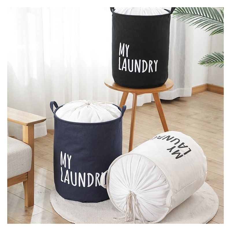 Organizer, pojemnik na zabawki, kosz na pranie 40 x 50 cm czarny