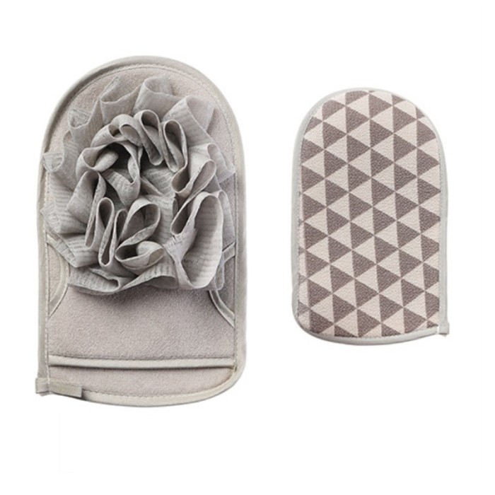 Szczotka gąbka do mycia na mokro i sucho -dwustronna, SZARA