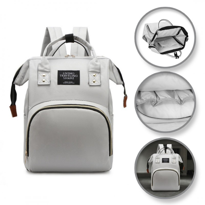 Torba, organizer, plecak dla mamy, SZARY