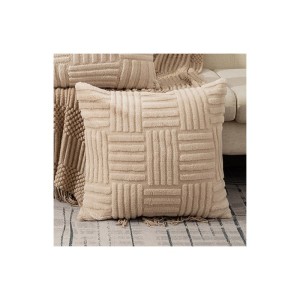 Poszewka na poduszkę dekoracyjna, 45 x 45cm, puchata PLECIONKA