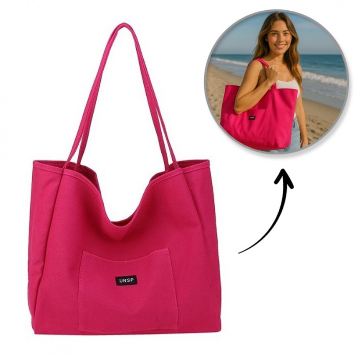 Torba materiałowa minimalistyczna duża