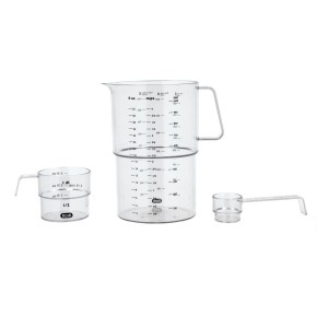 Zestaw 3 miarek Mensura Clear San 25894