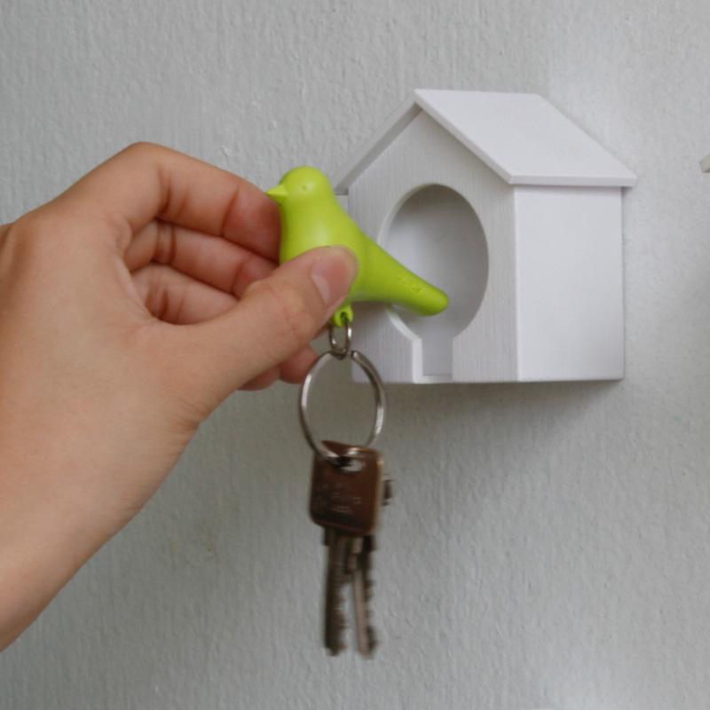 Wieszak na klucze Budka czarny/niebieski 10091-BK-BU