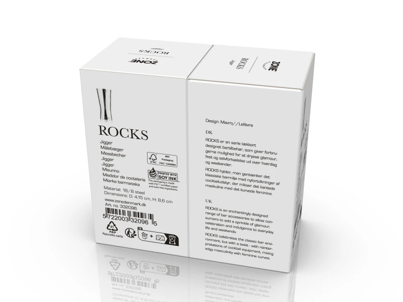 Miarka do alkoholu 25/50ml Rocks Stalowa 332096