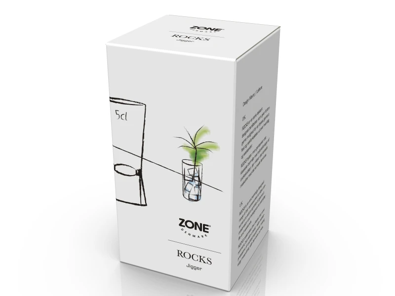 Miarka do alkoholu 25/50ml Rocks Stalowa 332096