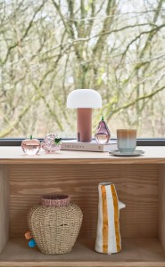 Dekoracja winogrono szklane Styles Dark Pink 29255