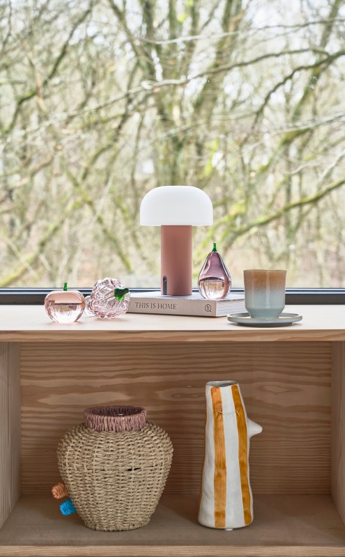 Dekoracja winogrono szklane Styles Dark Pink 29255