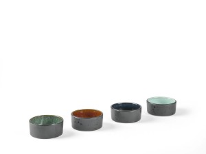 Miseczki do serwowania 4 sztuki Black/Dark 11950