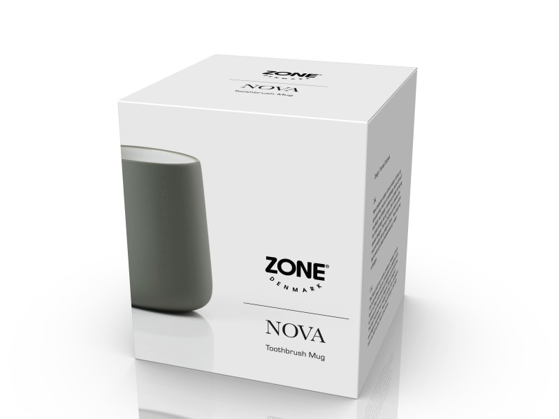 Kubek na szczoteczki do zębów Nova One Olive Green 28100