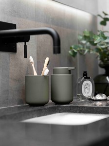 Kubek na szczoteczki do zębów Ume Olive Green 26430