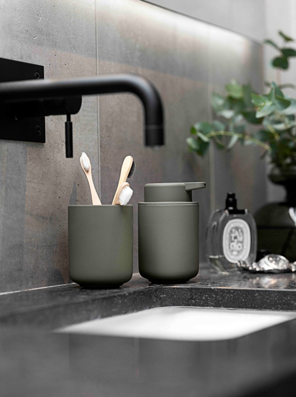 Kubek na szczoteczki do zębów Ume Olive Green 26430
