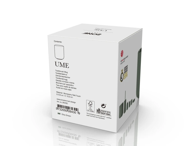 Kubek na szczoteczki do zębów Ume Olive Green 26430