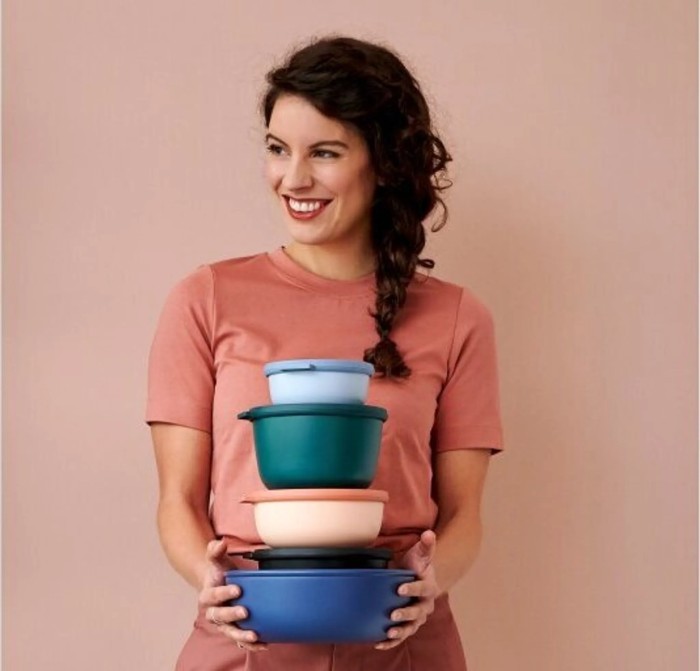 Zestaw 4 misek Cirqula okrągła 350 750 1250 2250 ml Nordic Lilac 106232074600