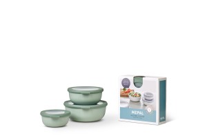 Zestaw 3 misek Cirqula okrągła 350 750 1250 Nordic Sage 106230094700