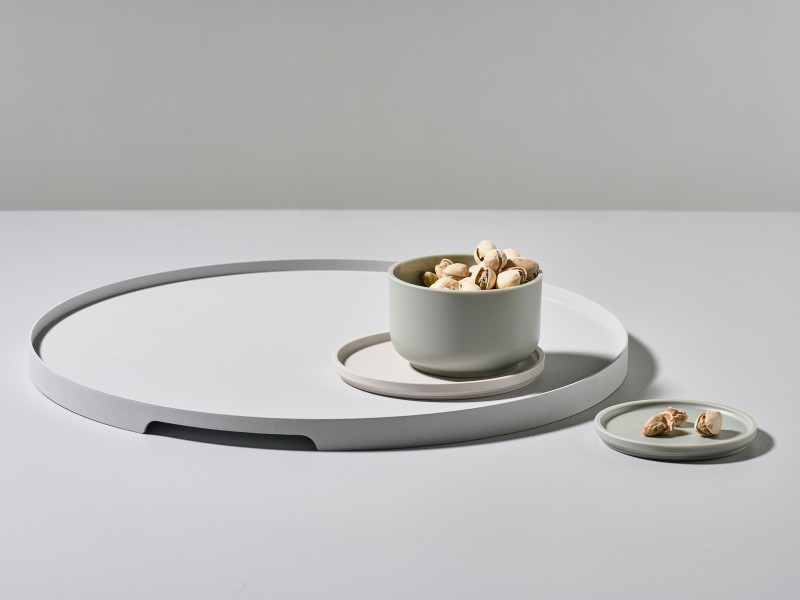 Taca do serwowania okrągła 35 cm Singles Warm grey 332038