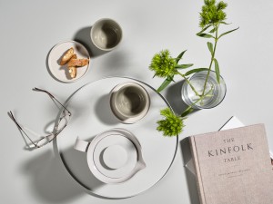 Taca do serwowania okrągła 35 cm Singles Warm grey 332038