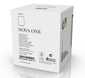 Kubek na szczoteczki do zębów Nova One Matcha green 15249